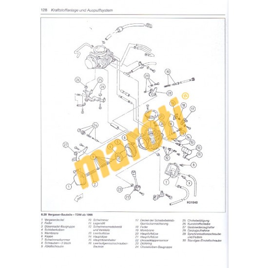 TOUR MAX Petrol Faucet Overhaul Kit – Yamaha TDM 850, XTZ 750 Supertender