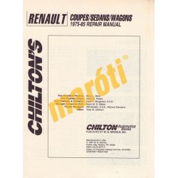 Renault coupes sedans wagons 1975-85 repair manual