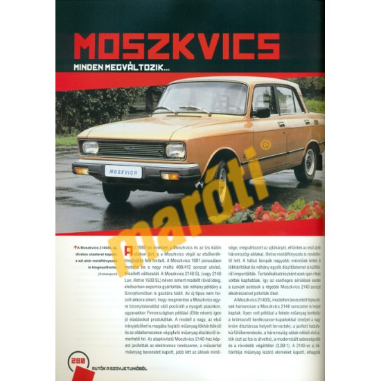 Autók a Szovjetunióból +naptár - Karácsonyi könyvcsomag