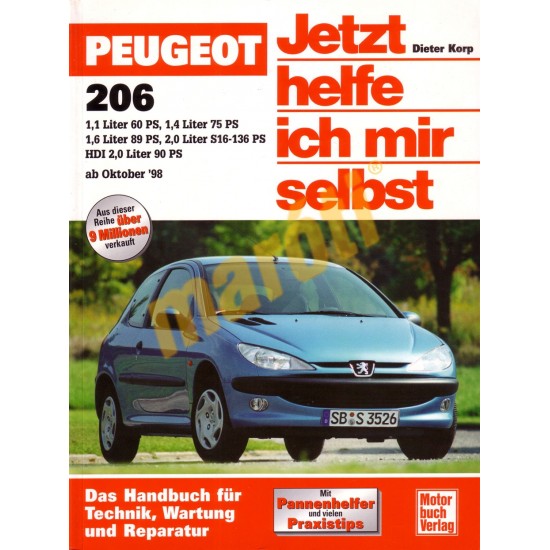 Peugeot 206 ab October 1998 (Javítási kézikönyv)