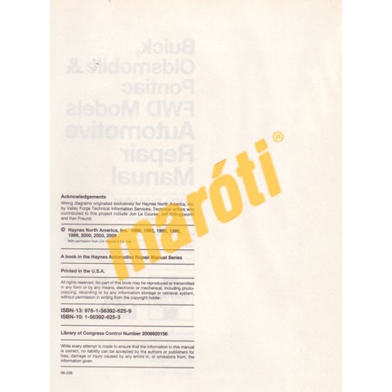 Buick, Oldsmobile & Pontiac Full-size 1985 - 2005