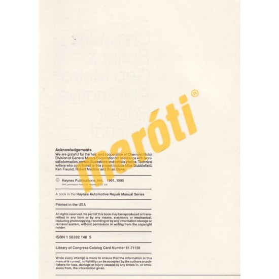 Chevrolet Sprint & Geo Metro 1985 - 1994