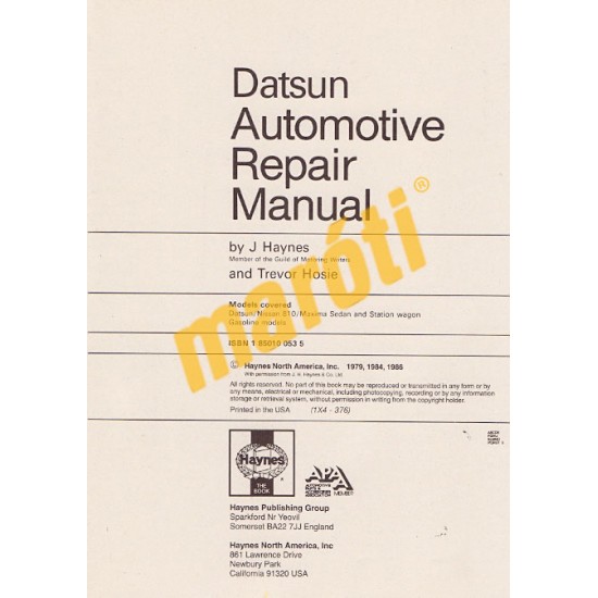 Datsun 810/Maxima 1977 - 1984