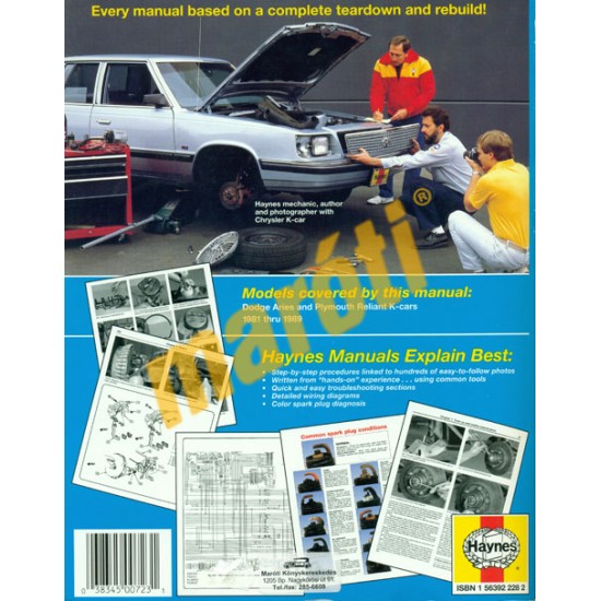 Dodge Aries & Plymouth Reliant 1981 - 1989