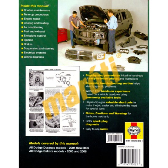 Dodge Durango 2004 - 2006 & Dakota Pick-ups 2005 - 2006