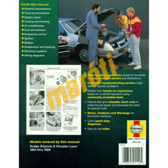 Dodge Daytona & Chrysler Laser 1984 - 1989