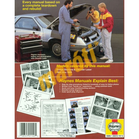 Dodge Daytona & Chrysler Laser 1984 - 1989