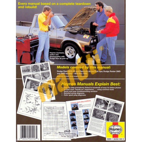 Dodge Ram D50 Pick-up & Raider 1979 - 1993