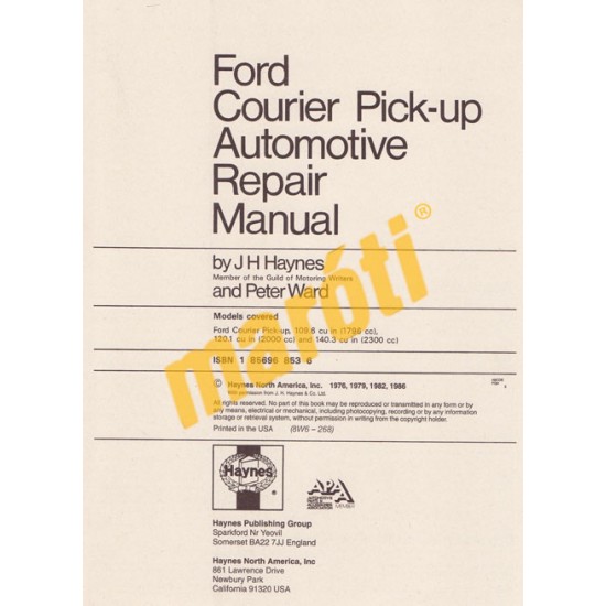 Ford Courier Pick-up 1972 - 1982