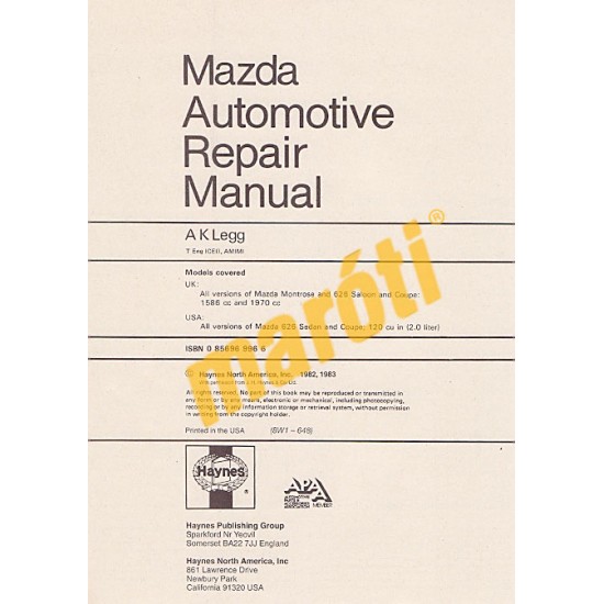 Mazda 626 (RWD) 1979 - 1982