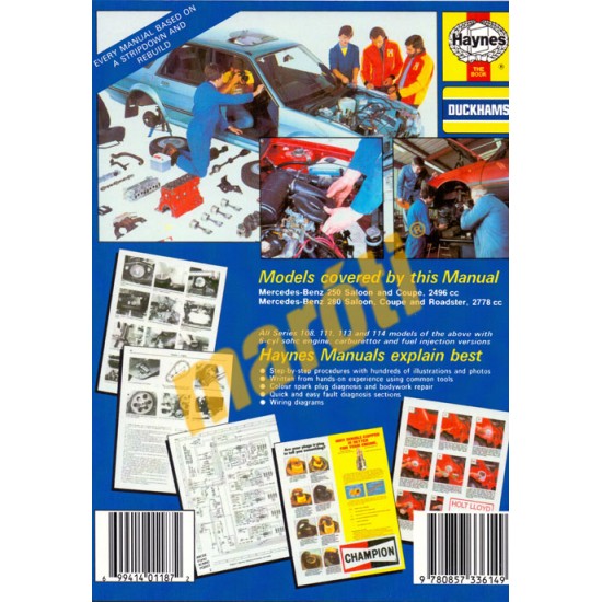 Mercedes-Benz 250 & 280 (1968 - 1972) up to L