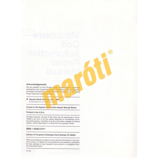 Mitsubishi Colt 1982-1990