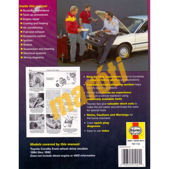 Toyota Corolla (FWD) 1984 - 1992