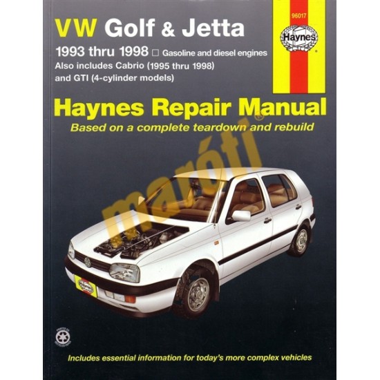 VW Golf & Jetta, 1993 - 1998