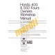 Honda CB400 & CB550 Fours (1973 - 1977)