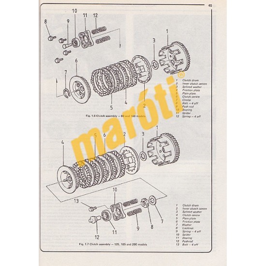 Honda XL/XR 80, 100, 125, 185 & 200 2-valve Models (1978 - 1987)