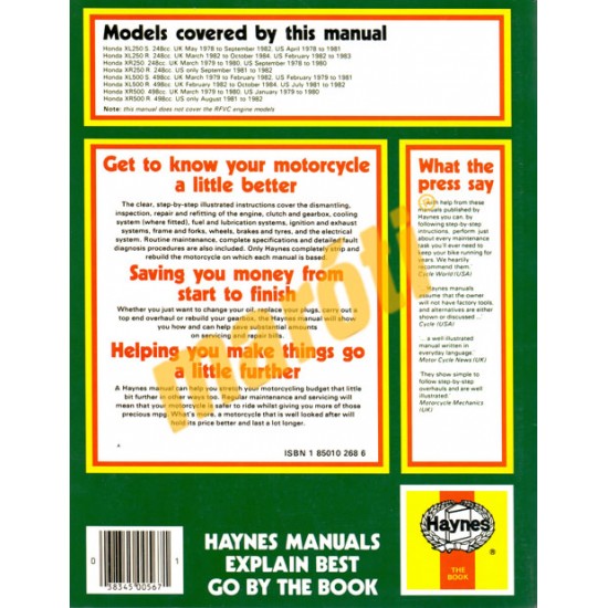 Honda XL/XR 250 & 500 (1978 - 1984)