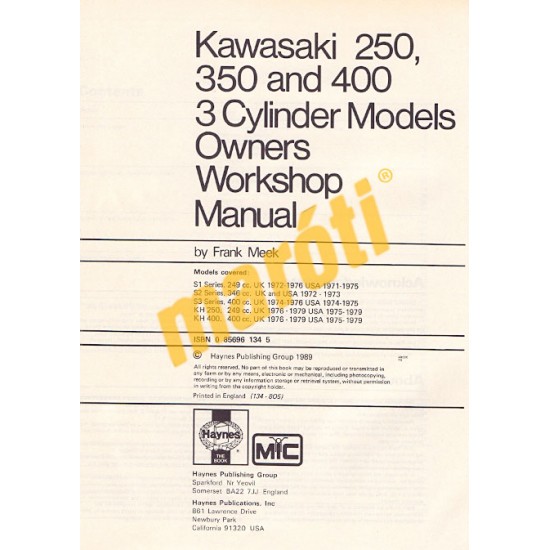 Kawasaki 250, 350 & 400 Triples  (1972 - 1979)