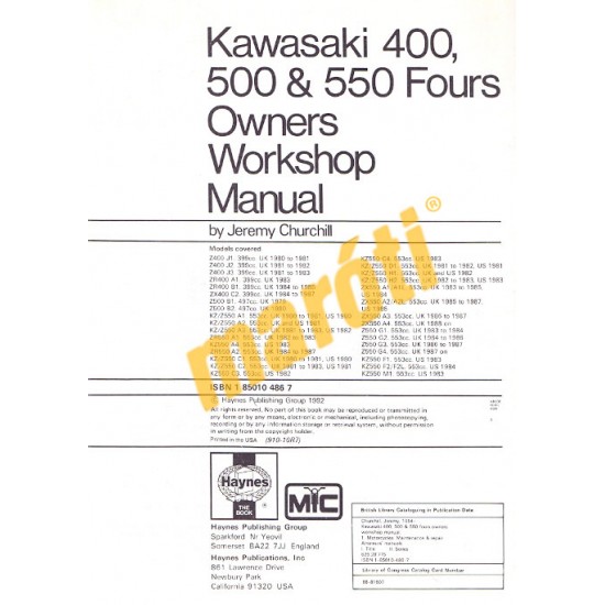 Kawasaki 400, 500 & 550 Fours (1979 - 1991)