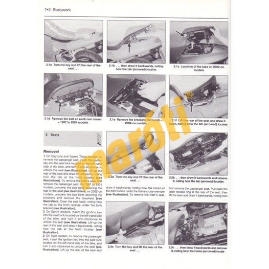 Triumph Daytona, Speed Triple, Sprint & Tiger 1997 -2005