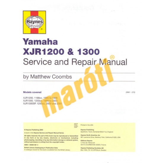 Yamaha XJR1200 & 1300 1995 - 2003
