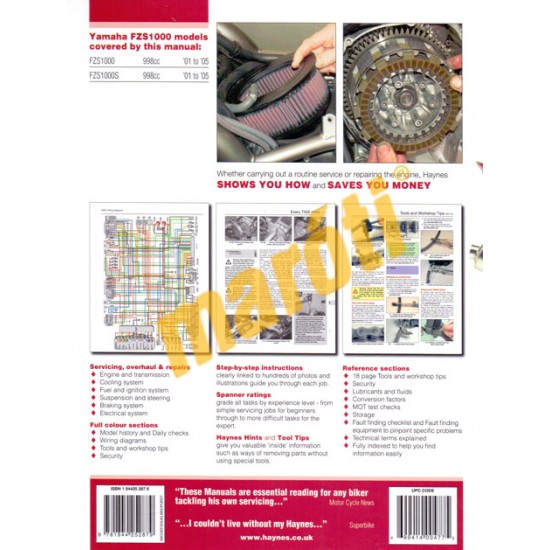 Yamaha FZS1000 Fazer 2001 - 2005