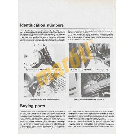 Yamaha ATVs 1980 - 1985