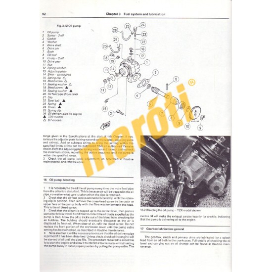 Yamaha TZR125 1987 - 1993 & DT125R/X 1988 - 2007
