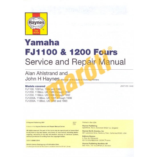 Yamaha FJ1110 & 1200 Fours 1984 - 1996