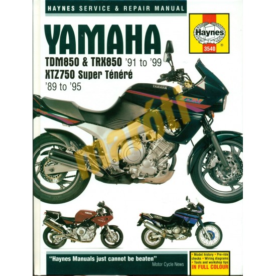 Yamaha TDM850 & TRX850 1991 - 1999, XTZ750 Super Ténéré 1989 - 1995