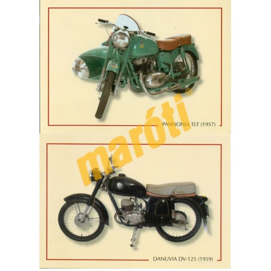 Motorkerékpár képeslapok (15 db)