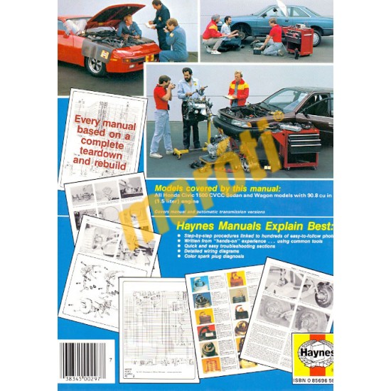 Honda Civic 1500 CVCC 1975 thru 1979
