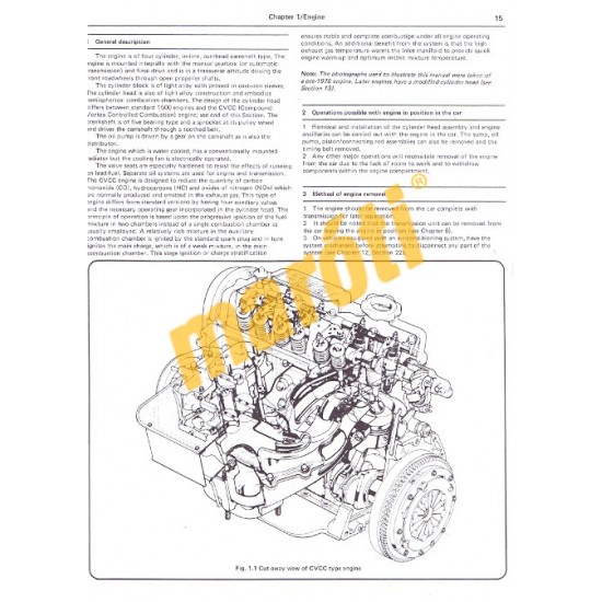 Honda Civic 1500 CVCC 1975 thru 1979