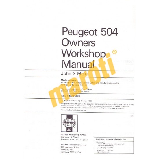 Peugeot 504 Diesel (1974-1982)