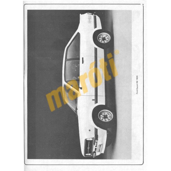 Ford Escort Mk II Mexico, RS 1800 & RS 2000 (1975 - 1980) up to W