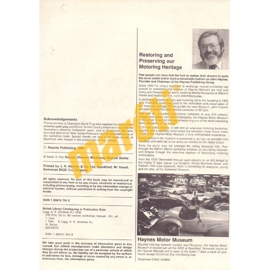 VW Polo Hatchback, Coupe & Saloon/Classic (1982 to october 1990)