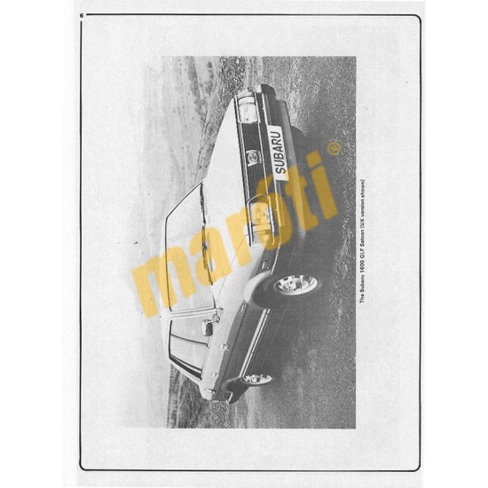 Subaru 1600 & 1800 (Nov 79 - 1990) up to H