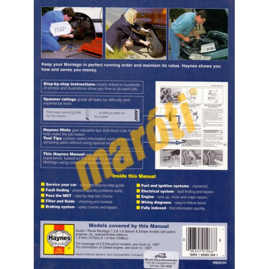Austin/Rover Montego 1.3 & 1.6 (1984-1994 Petrol)