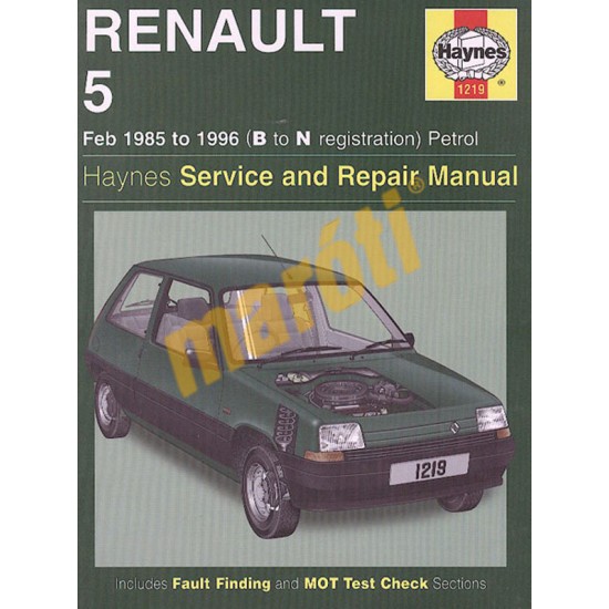 Renault 5 Petrol (Feb 85 - 1996) B to N