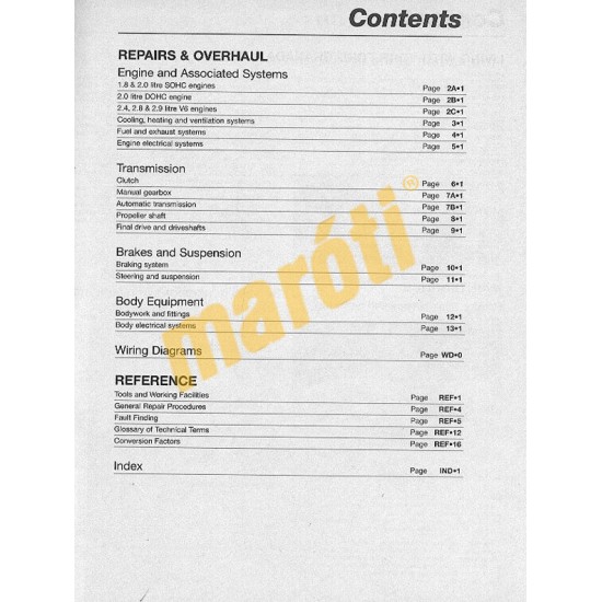 Ford Granada & Scorpio Petrol (Mar 85 - 1994) B to M