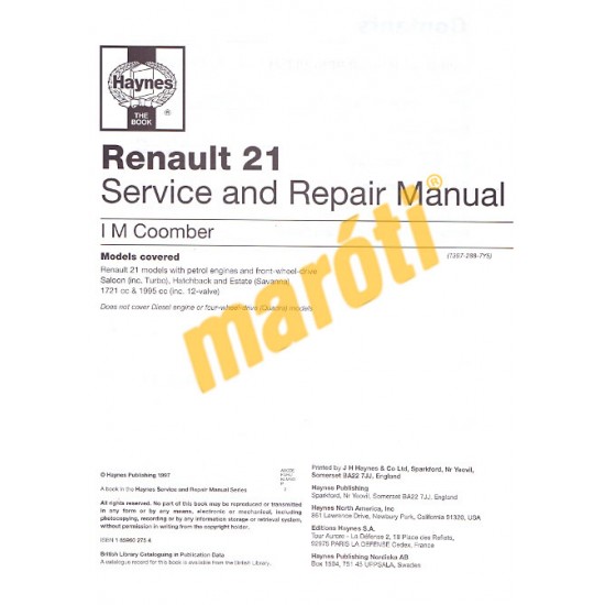 Renault 21 (1986-1994 Benzin)