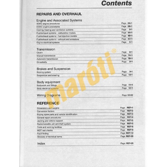 Vauxhall Cavalier Petrol (Oct 88 - 1995) F to N