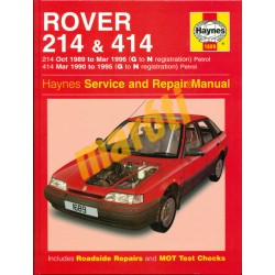 Rover 214 & 414  (214 Oct 1989 to Mar 1996 petrol 414 Mar 1990 to 1995 Petrol)