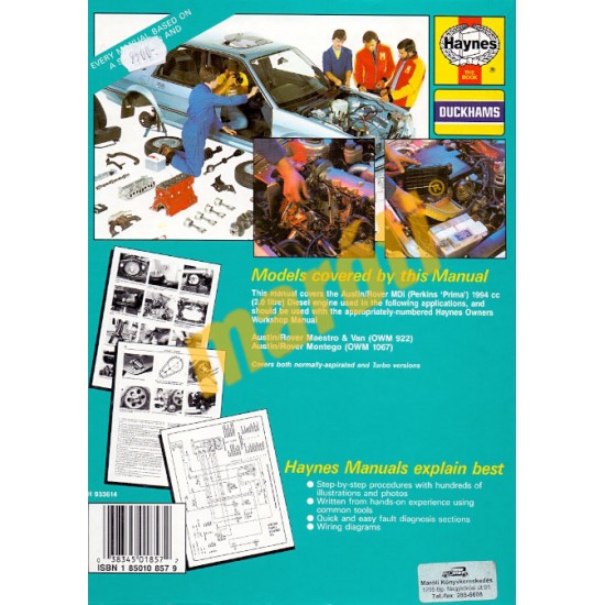 Austin/Rover Maestro & Montego Diesel Engine(1986 - 1993)