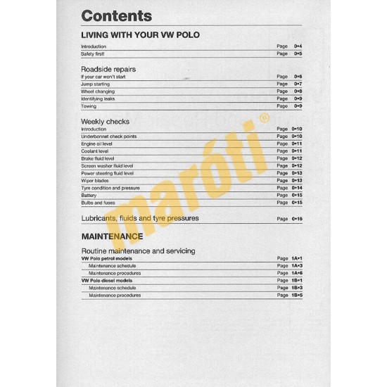 VW Polo Hatchback Petrol & Diesel (1994 - 1999) M to S
