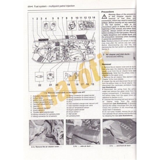 Audi A4 Petrol & Diesel (1995 - 00) M to X