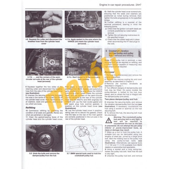 BMW 5-Series 6-cyl Petrol (April 96 - Aug 03) N to 03