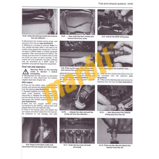 BMW 5-Series 6-cyl Petrol (April 96 - Aug 03) N to 03