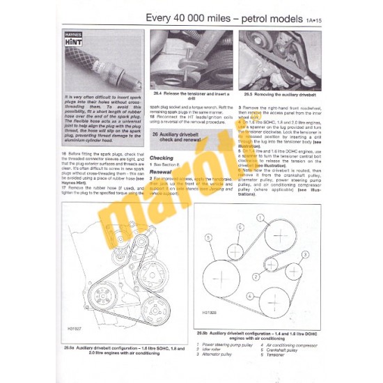 VW Golf & Bora 4-cyl Petrol & Diesel (01 - 03) X to 53