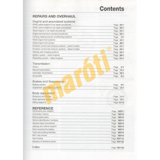 Audi A3 Petrol & Diesel (1996 - May 03) P to 03